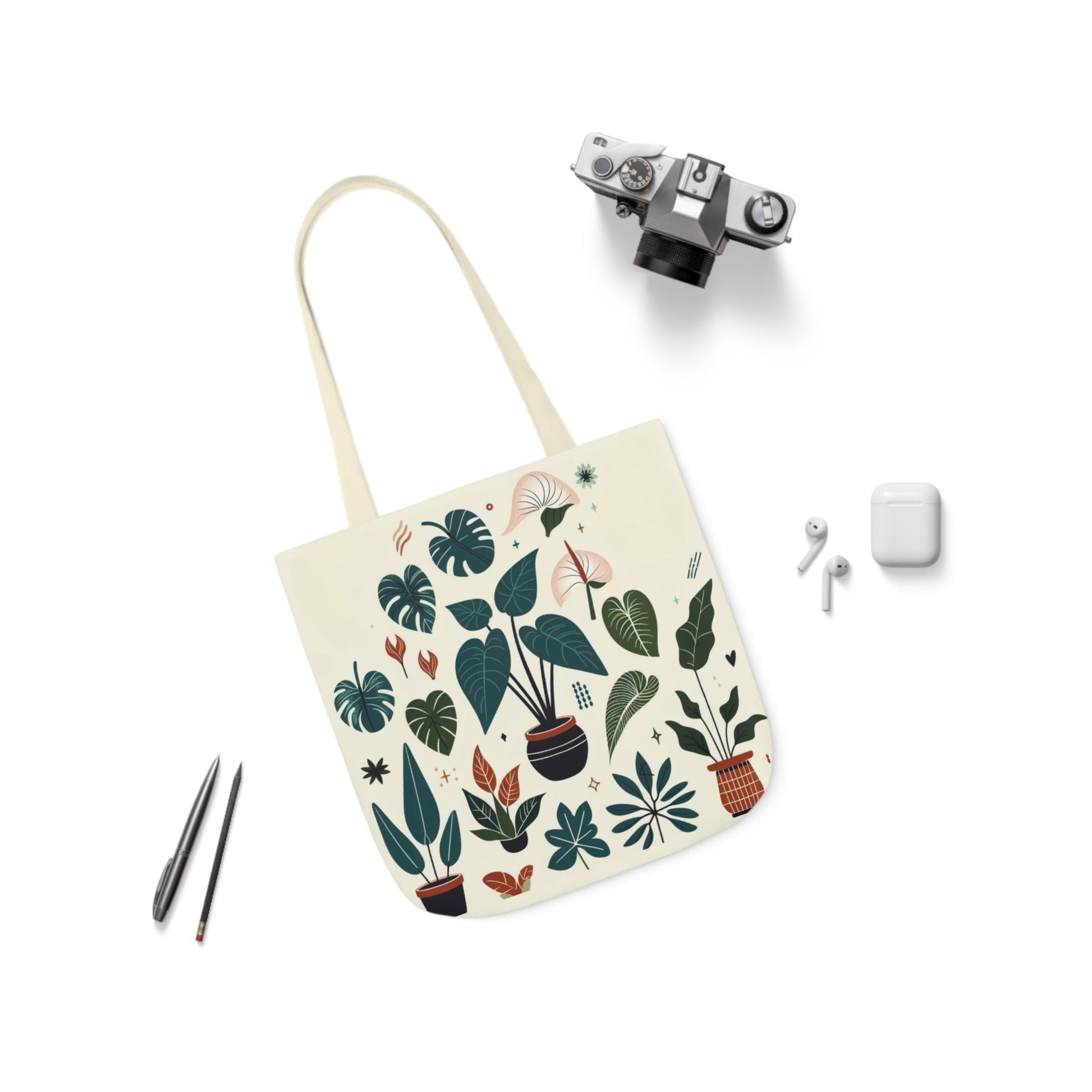 Botanical Bliss Canvas Tote Bag - Annoyed Aroids