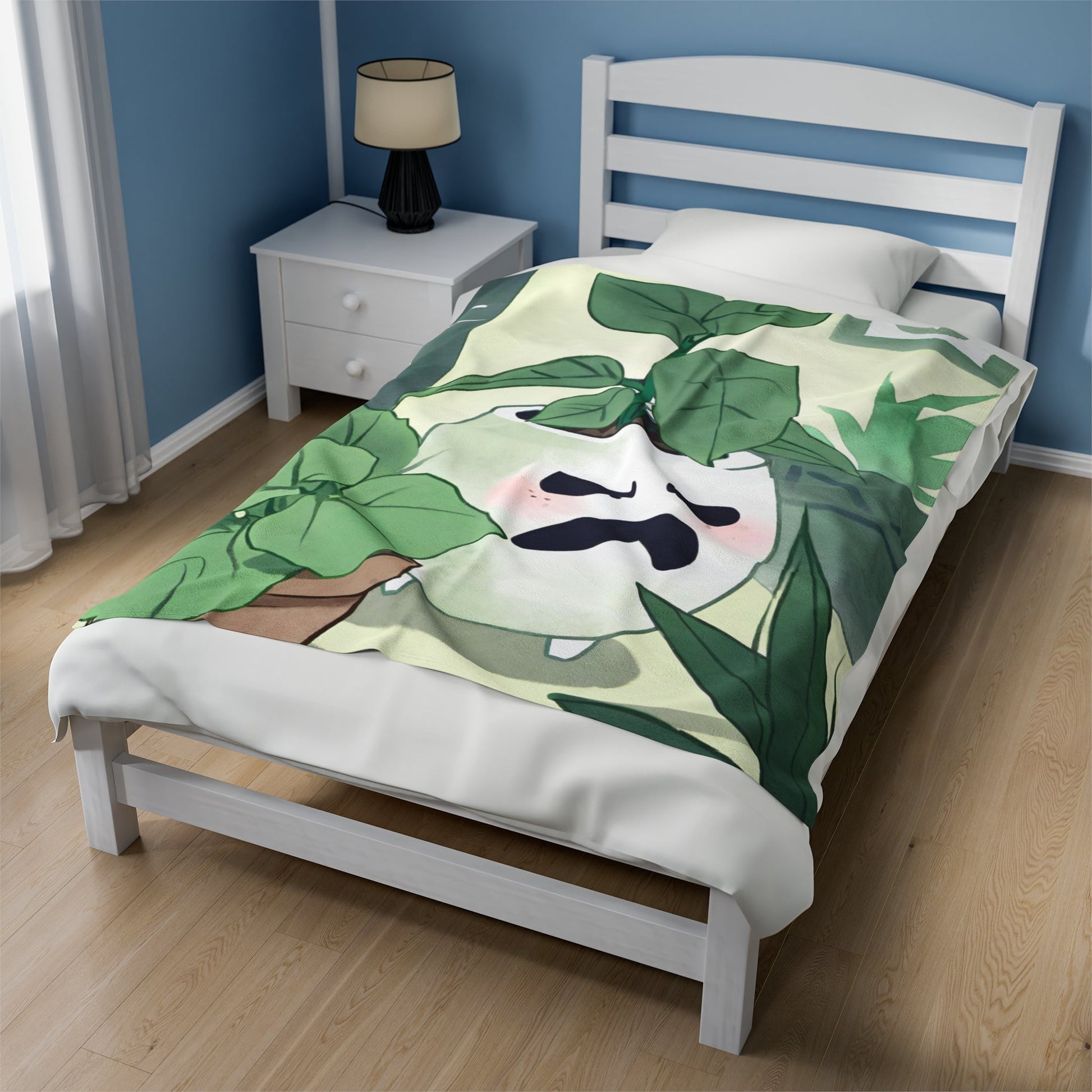 Grumpy Plush Blanket - Annoyed Aroids