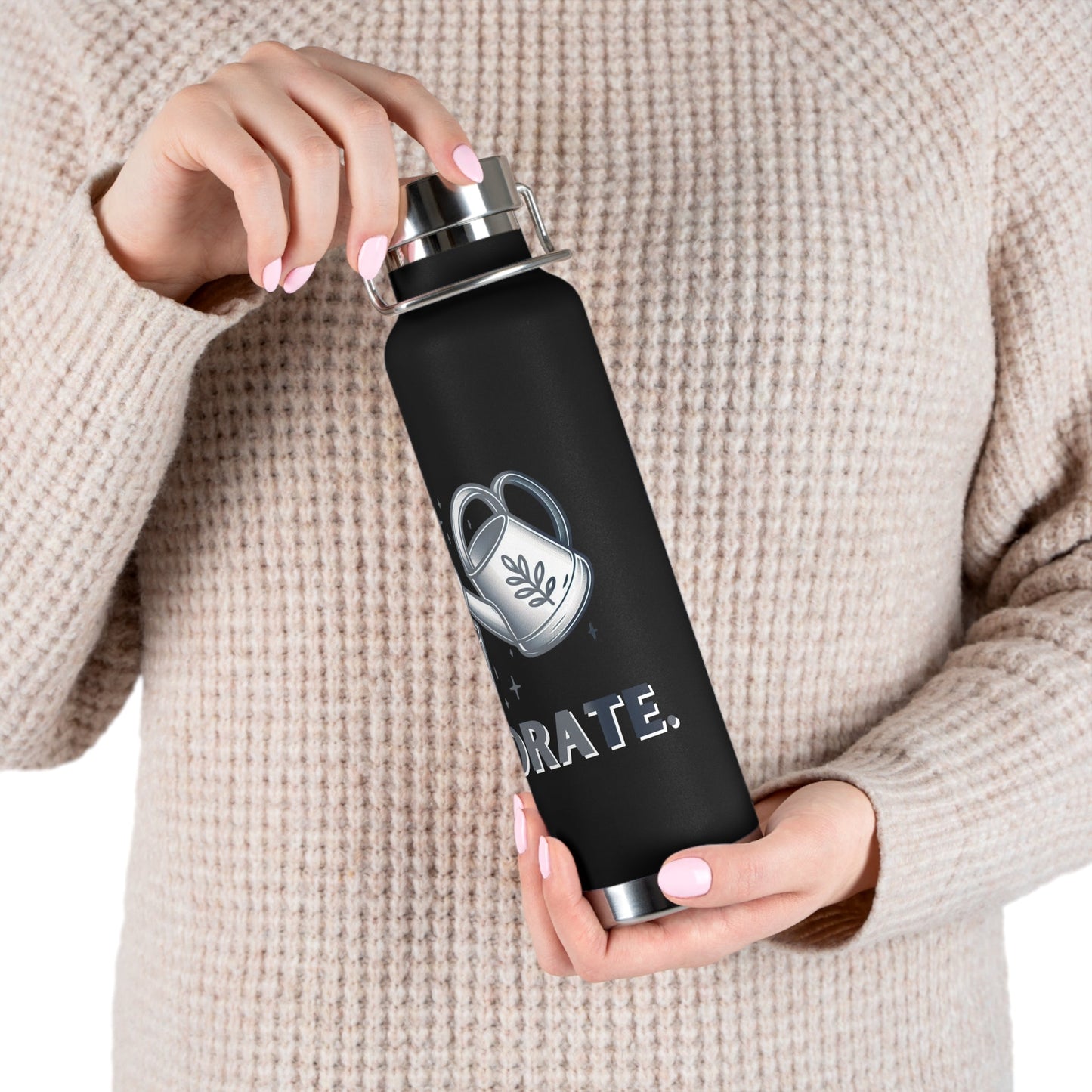 Hydrate Copper Vacuum Insulated Bottle, 22oz - Annoyed Aroids