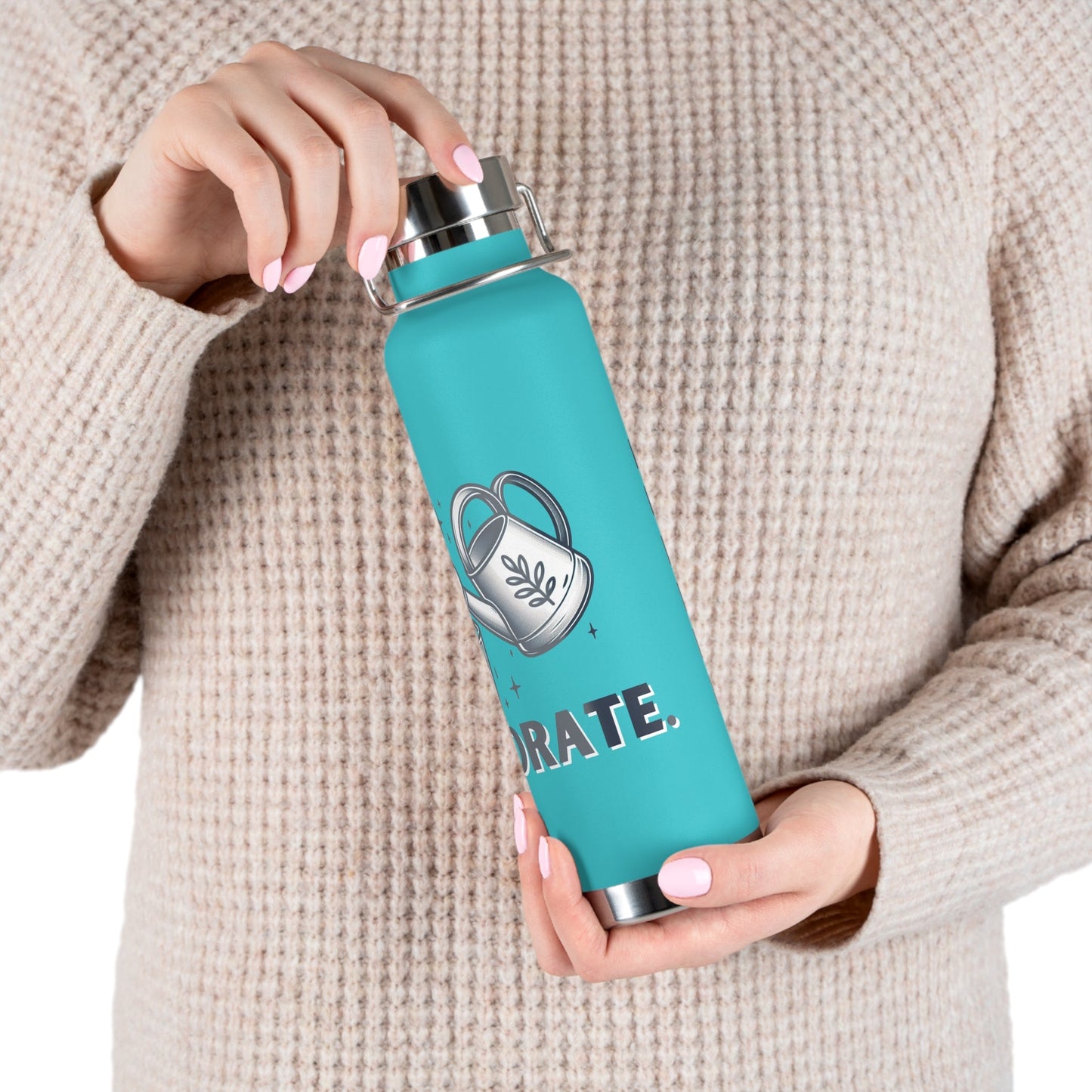 Hydrate Copper Vacuum Insulated Bottle, 22oz - Annoyed Aroids