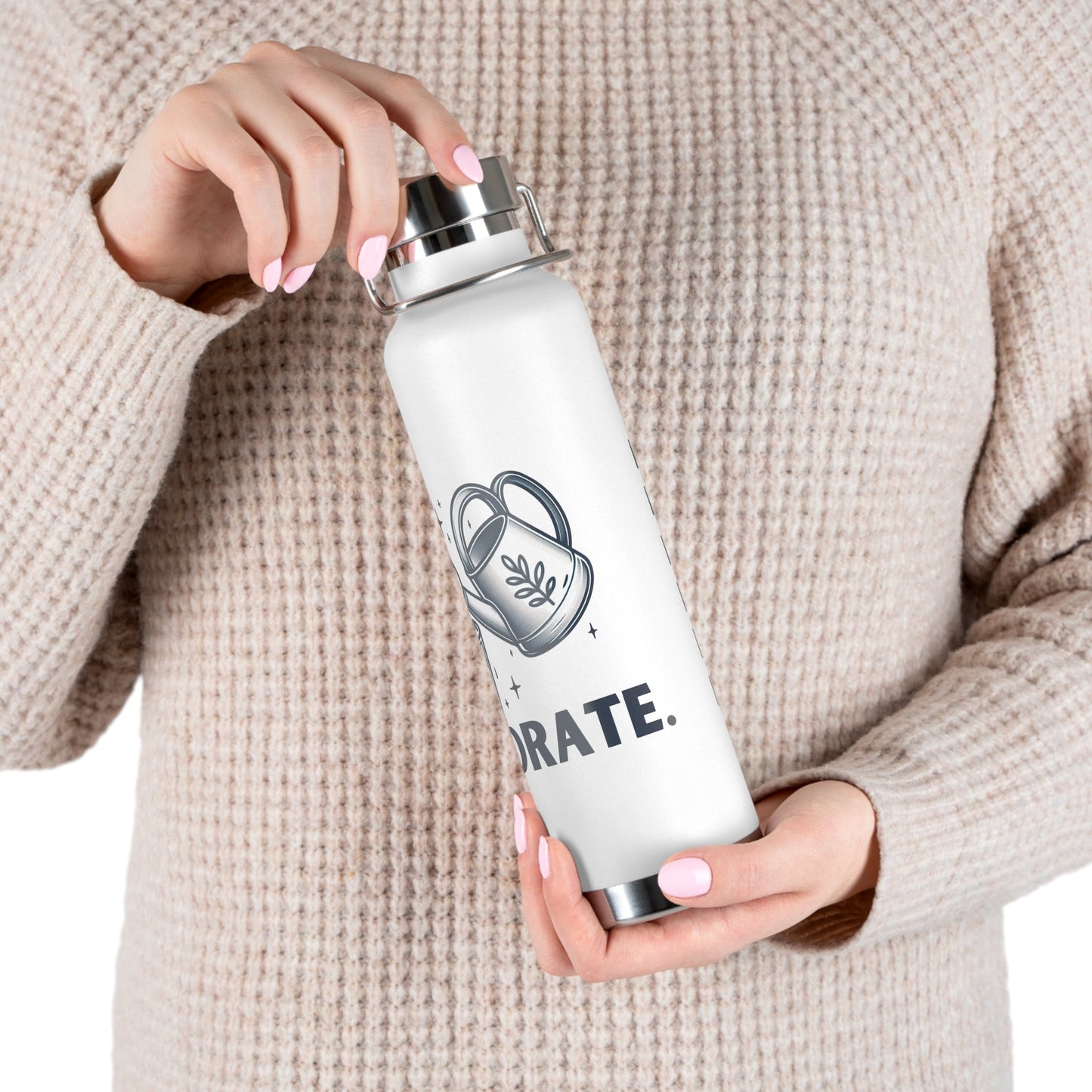 Hydrate Copper Vacuum Insulated Bottle, 22oz - Annoyed Aroids