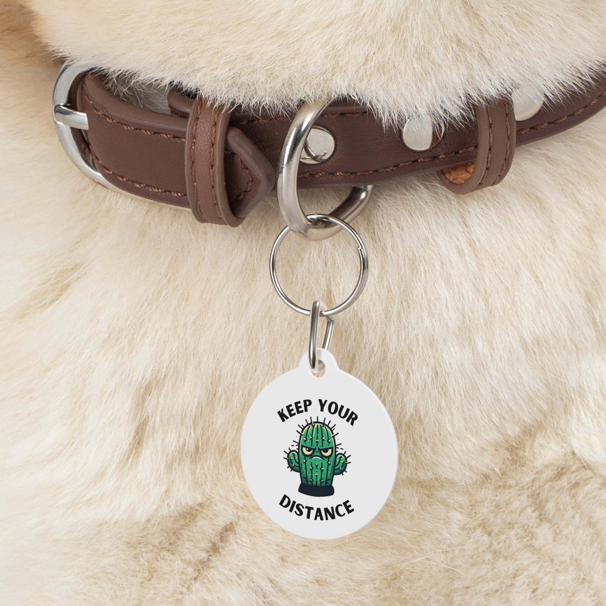 Keep Your Distance Pet Tag - Annoyed Aroids