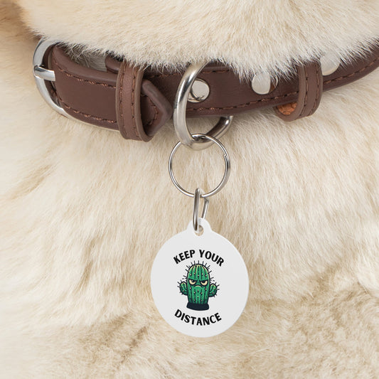 Keep Your Distance Pet Tag - Annoyed Aroids