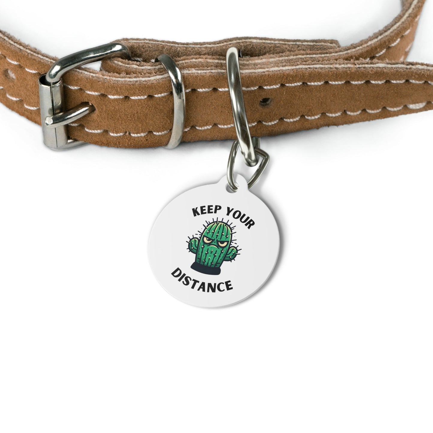 Keep Your Distance Pet Tag - Annoyed Aroids