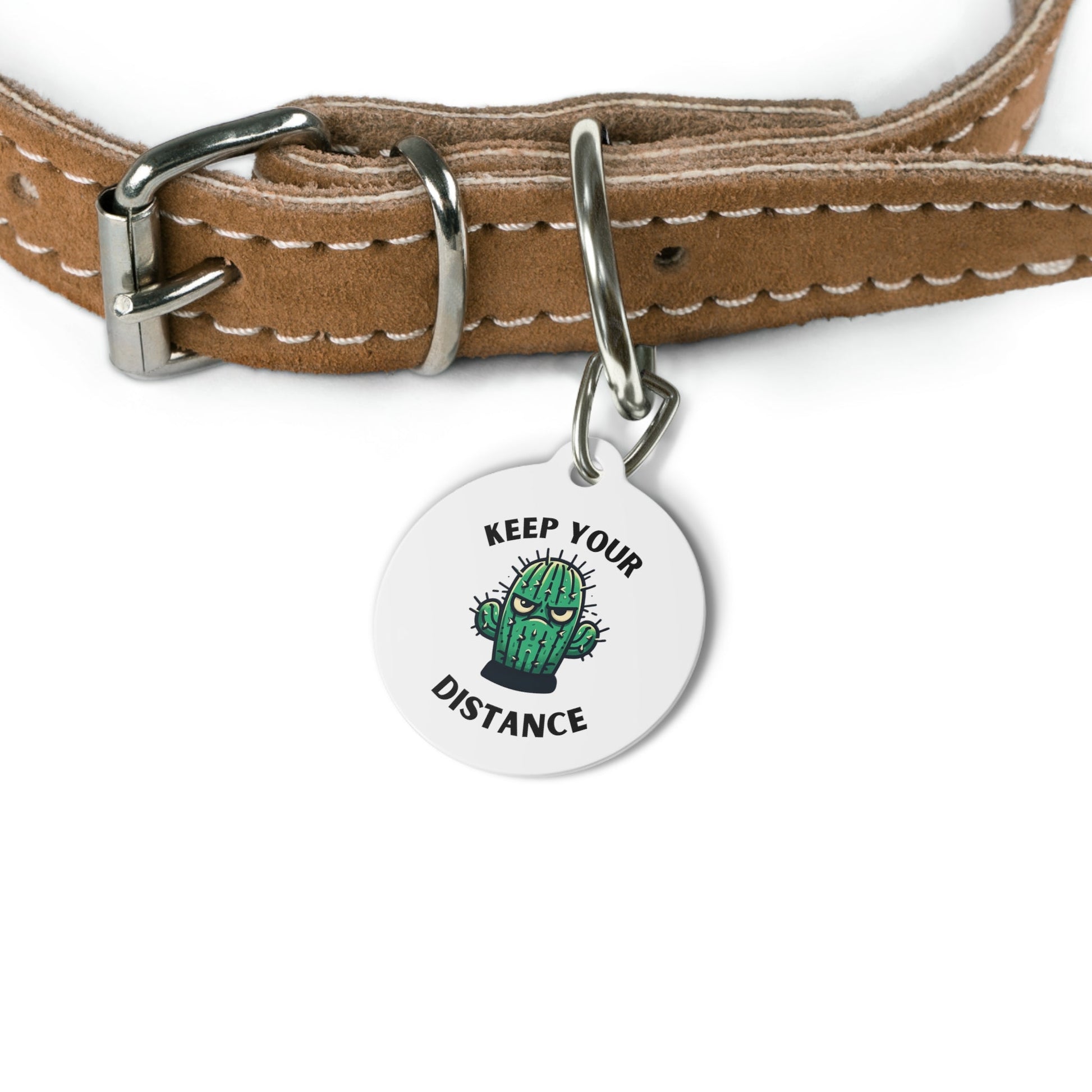 Keep Your Distance Pet Tag - Annoyed Aroids