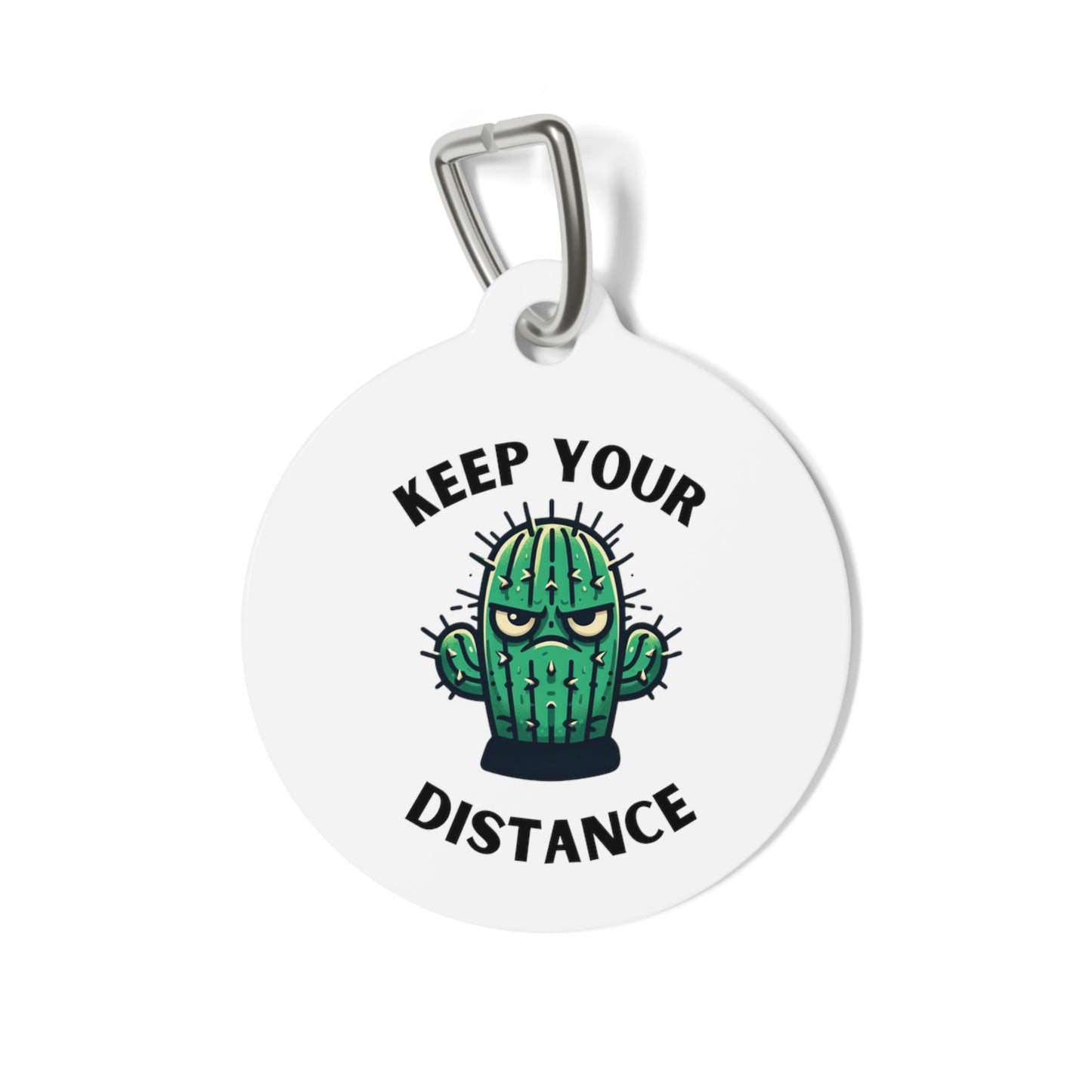 Keep Your Distance Pet Tag - Annoyed Aroids