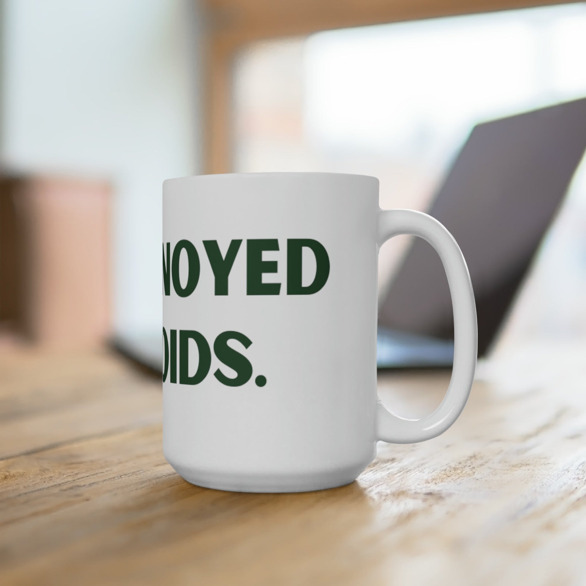 Monstera Logo Ceramic Mug 15oz - Annoyed Aroids