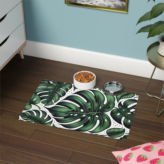 Monstera Pet Food Mat (12x18) - Annoyed Aroids